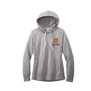 Wolf Embroidered Hoodie Womens