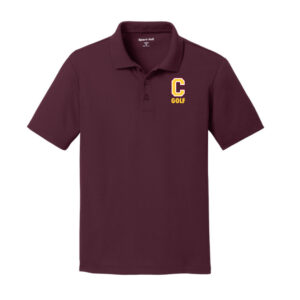 SportTek Youth C-Logo RacerMesh Polo