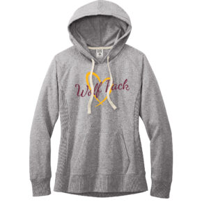 Women's Elementary Wolf Pack Heart Hoodie