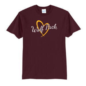 Men's Colonie Elementary Wolf Pack Heart Tee